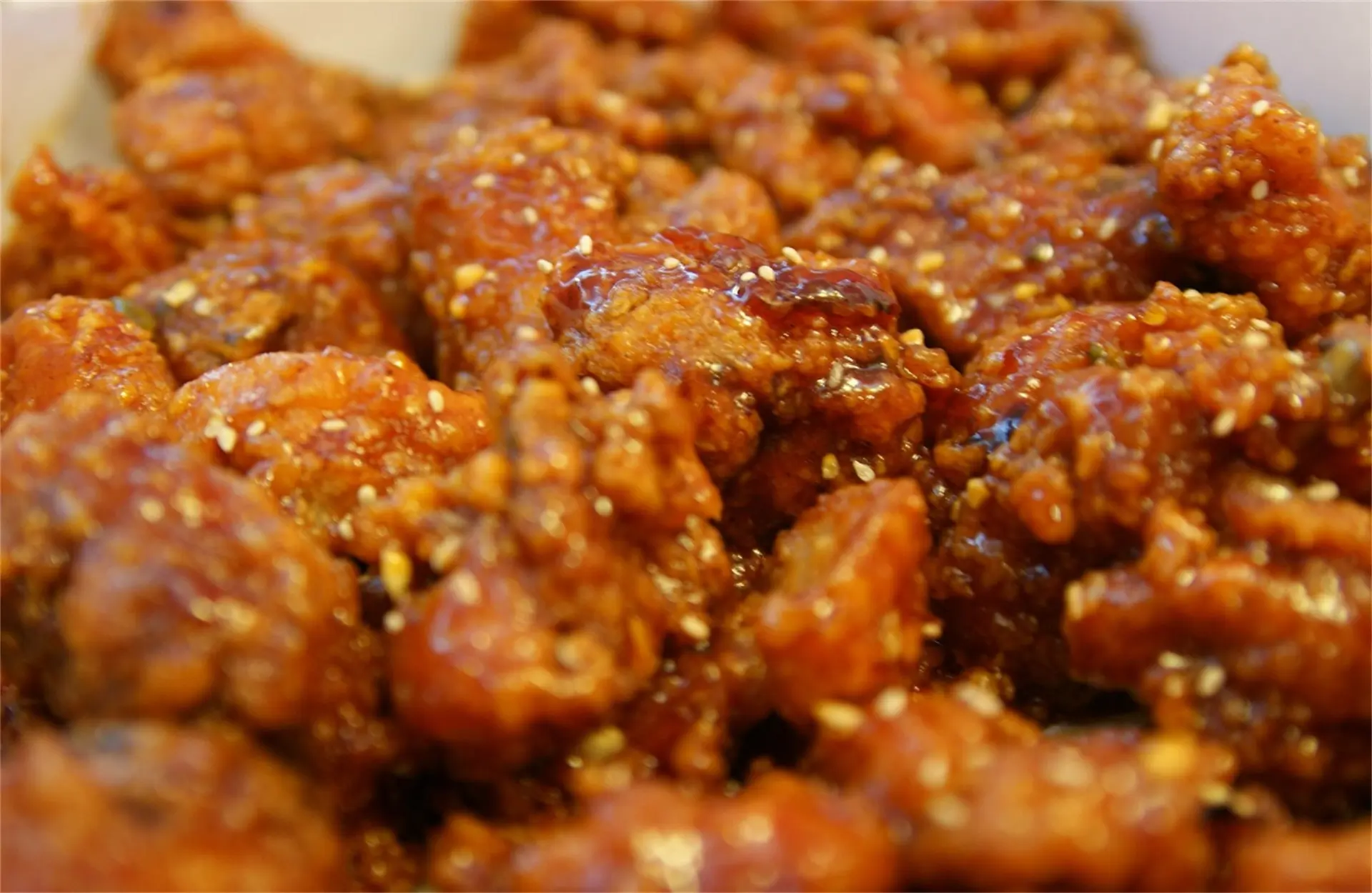 Sesame Chicken at New Chinatown, a Chinese Restaurant in Harrison